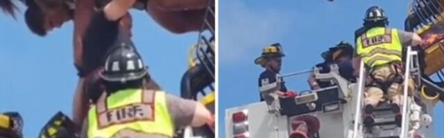 PRAVA NOĆNA MORA! UMALO POGINULI U LUNA PARKU: Zadrhtaće vam kolena zbog jezivog snimka - deca visila naglavačke TRI sata