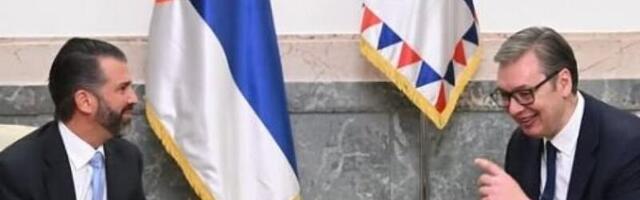 VUČIĆ SE OGLASIO NAKON SASTANKA SA TRAMPOVIM SINOM: "Susret simbolizuje posvećenost jačanju bilateralnih odnosa" (FOTO)