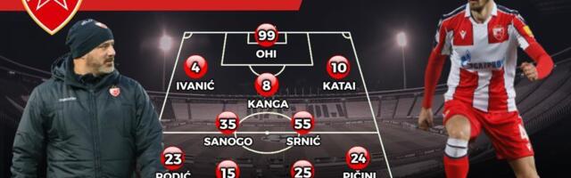 ZVEZDA - TIM ZA DERBI: Proverene snage jurišaju na Parni valjak, Pičiniju prednost u odnosu na Gajića