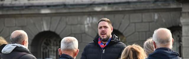 Štimac započeo dvodnevni protest na Andrićevom vencu