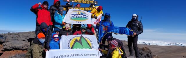 Petoro Nišlija u ekspediciji na Kilimandžaro