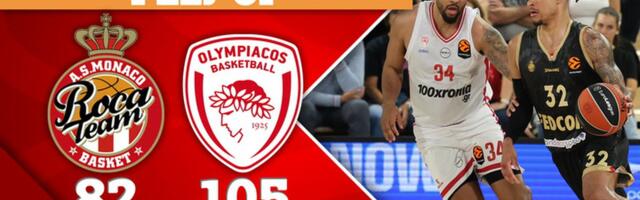 Olimpijakos „počistio“ desetkovani Monako za plasman na F4