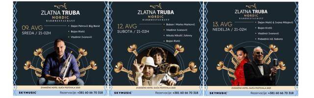 U Hotelu NORDIC za vreme Sabora trubača: Dejan Matić, Boban Marković, Dejan Petrović….