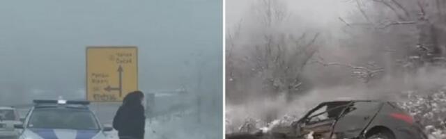 SAOBRAĆAJKA NA IBARSKOJ MAGISTRALI: Jedno lice hitno prevezeno u Urgentni centar (VIDEO)