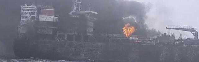 STRAVIČAN SUDAR BRODOVA KOD BRITANSKE OBALE: Zapaljen tanker, nestao član posade kontejnerskog broda (FOTO/VIDEO)