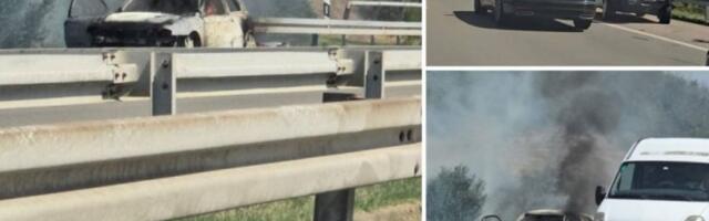 JEZIVA NESREĆA NA AUTO-PUTU! Nakon silovitog sudara automobili BUKNULI U PLAMENU! (FOTO, VIDEO)