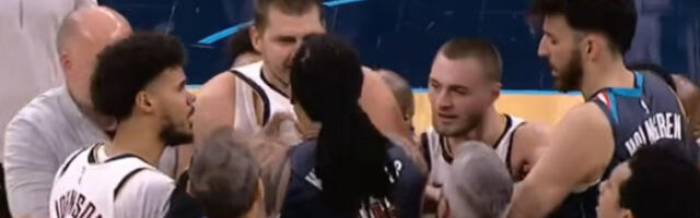 Прљав потез Дорта избацио Јокића из такта, умало општа туча на терену