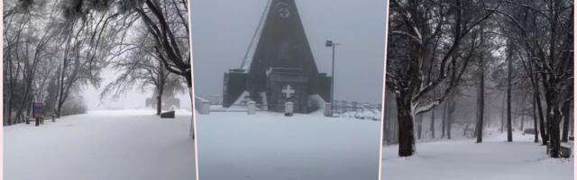 SRPSKA PLANINA OKOVANA SNEGOM KAO DA JE DECEMBAR Napadalo nekoliko centimetara, sve službe angažovane kako bi obezbedile prohodnost puta VIDEO