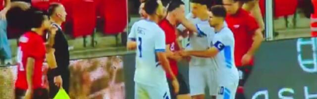 Dao gol za pobedu protiv Albanije u Tirani, utišavao stadion, a onda je nastao haos na terenu