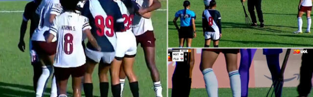 Komična scena u Brazilu: Vazdušni balon podigao travu... Fudbalerke gledale u šoku (VIDEO)