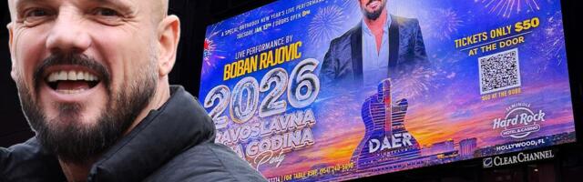 PEVAČEVA SLIKA OSVANULA NA NAJPROMETNIJEM MESTU NA SVETU! Boban Rajović u centru Njujorka!