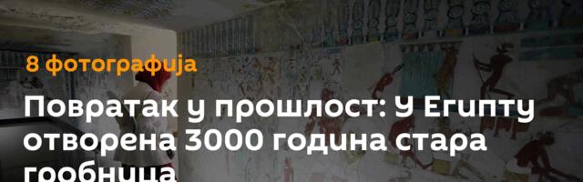 Повратак у прошлост: У Египту отворена 3000 година стара гробница