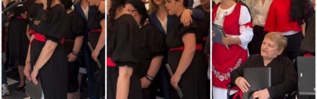 POGLEDAJTE KAKO MINISTARKA PEVA "VIDOVDAN": Milica Đurđević Stamenkovski zapevala sa korisnicima Zavoda za smeštaj odraslih lica u Kragujevcu (VIDEO)