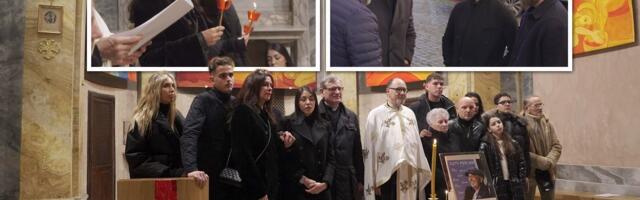 Exclusive! Telegraf at Sinisa Mihajlovic's Rome memorial: Arianna's tears, saddened family, football legends