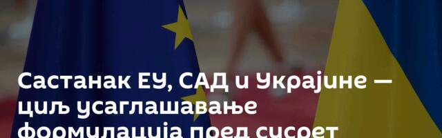Састанак ЕУ, САД и Украјине — циљ усаглашавање формулација пред сусрет Зеленског и Трампа