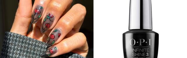 Gothic floral je elegantno mračan manikir trend koji nismo očekivali