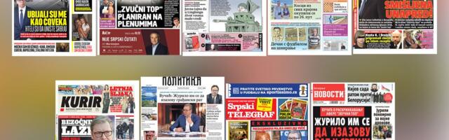 NASLOVNE STRANE SUTRAŠNJIH NOVINA: Prelistavanje štampe za nedelju, 21. jun 2026. godine