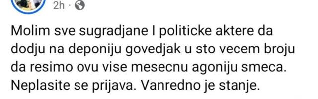 Poslednji vapaj sa Goveđaka: Dino ponovo pozvao građane da mu se pridruže