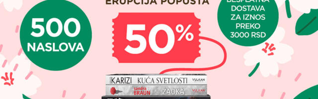 Vulkanova prolećna erupcija popusta – 500 naslova za male i velike čitaoce upola cene