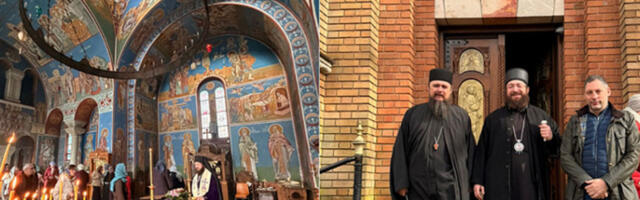 Владика Нектарије богослужио у Бирмингему