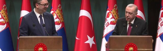 UŽIVO VUČIĆ U ANKARI SA ERDOGANOM: Predsednik Srbije i Turske se obraćaju javnosti
