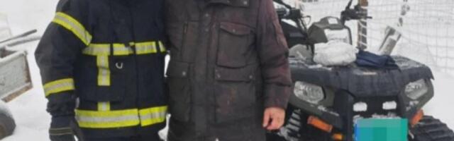 DRAMATIČNO SPASAVANJE NA DUBAŠNICI: Isposnik Radiša ostao zavejan u planini, vatrogasci guseničarima probijali smetove da bi mu dostavili lekove i hranu! (FOTO)