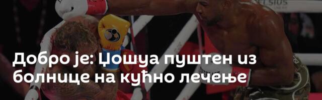 Добро је: Џошуа пуштен из болнице на кућно лечење
