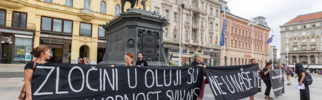 Na Trgu Bana Jelačića antiratni protest povodom “Oluje”