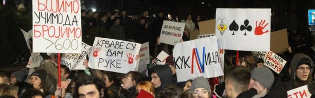 Novosađani se pridružili protestu srednjoškolaca na Trgu slobode