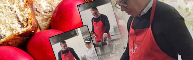 "ZA NJIH BOJIM I NOSIM U ĆACILEND!" Pogledajte kako se Vučić snašao u farbanju jaja, oduševio snimkom: Spremio i iznenađenje za studente koji hoće da uče! VIDEO