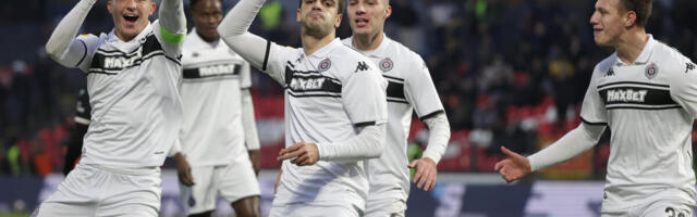 Nezaustavljivi Milošević vratio Partizan na vrh tabele: Crno-beli u goleadi pokorili Kragujevac!