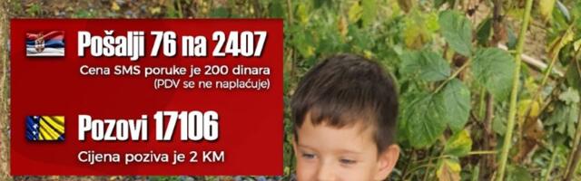 Pomozimo Iliji slanjem 76 na 2407