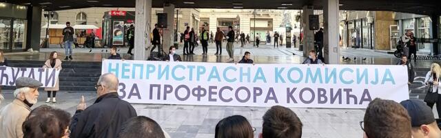 Održan skup podrške Milošu Koviću, oglasio se Filozofski fakultet