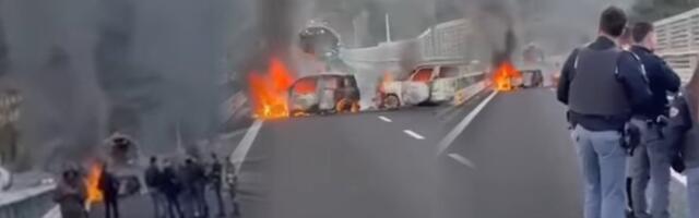 (VIDEO) Filmska pljačka veka - Ekseri i živa vatra na autoputu: Spalili sve pred sobom pa uz pucnjeve ukrali dva miliona evra