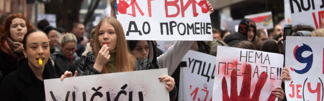 Protest i ispraćaj studenata za Kragujevac u petak u Nišu