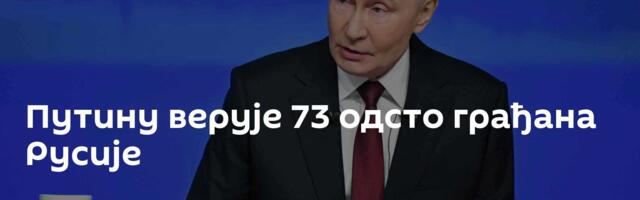 Путину верује 73 одсто грађана Русије
