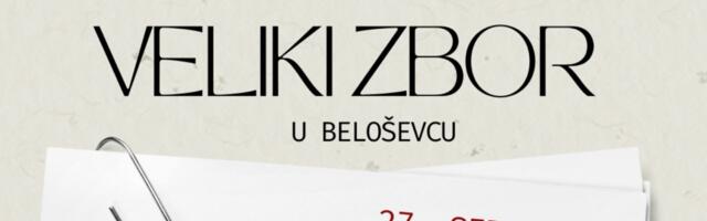 Veliki zbor građana danas u Beloševcu