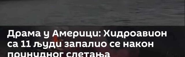 Драма у Америци: Хидроавион са 11 људи запалио се након принудног слетања