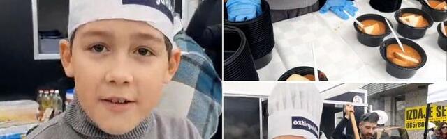 Dečak velikog srca: Gavrilo (9) kuva za studente (VIDEO)