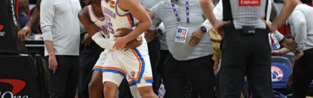 Srbin gledao opštu makljažu košarkaša na terenu (VIDEO)