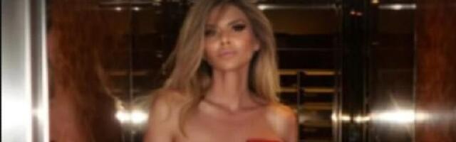 Prva fotografija Melina Džinović nakon RAZVODA: Pozirala u uskoj haljini svog brenda koja JEDVA PREKRIVA POPRSJE, na  figuri može da joj se pozavidi! (FOTO)