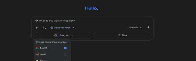 Google Gemini Deep Research pregleda podatke