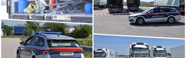 PRVE SLIKE EKSPLOZIJE U KOJOJ SU POVREĐENA SEDMORICA SRPSKIH KAMIONDŽIJA! Eksplodirala im plinska boca dok su spremali obrok (foto)