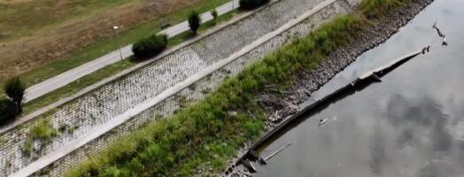 Водостај Драве на историјском минимуму од 186 центиметара
