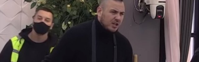 (VIDEO) PONAŠAŠ SE KAO KLOŠAR! Filipa Cara čuvala četvorica, Sanja ga isprozivala najžešće, niko nije mogao da ga obuzda!