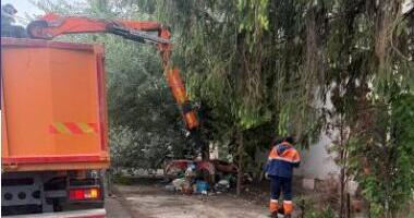 UKLONJENA DIVLJA DEPONIJA U ŠEVINOJ ULICI U ZEMUNU: Otpad bio razbacan od dvorišta nesavesnog stanara pa sve do trotoara