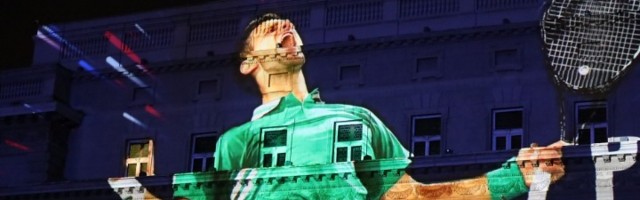 Novak i na zidinama Skupštine grada (FOTO)