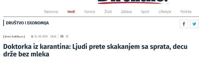 Đilasovi portali lažu i šire paniku