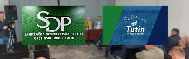 SDP Tutin i GG “Tutin na prvom mjestu” neće učestvovati daljem radu lokalnog parlamenta
