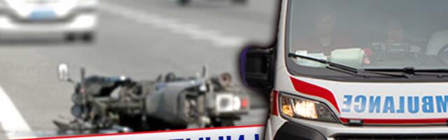 OBOREN MOTOCIKLISTA! Haos na auto-putu, stvaraju se gužve!